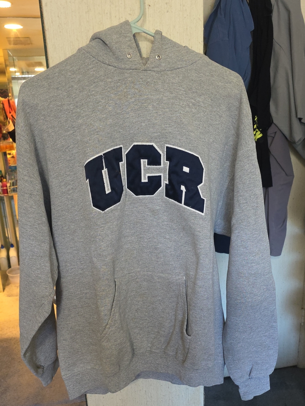 UCR Logo Gray Pullover Hoodie - University Style Sweatshirt